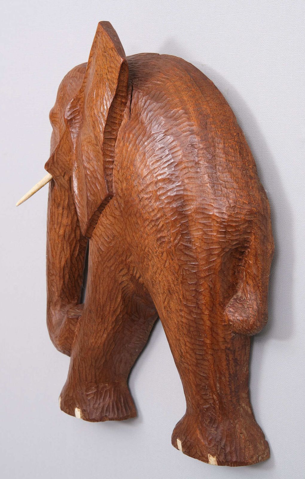 Wooden Wall Hanger Elephant 1960s Asia photo for sale