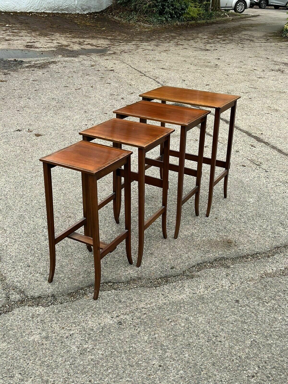 photo for sale Victorian Mahogany Quartetto Nest Of Tables, Perfect Coffee / Lamp Tables