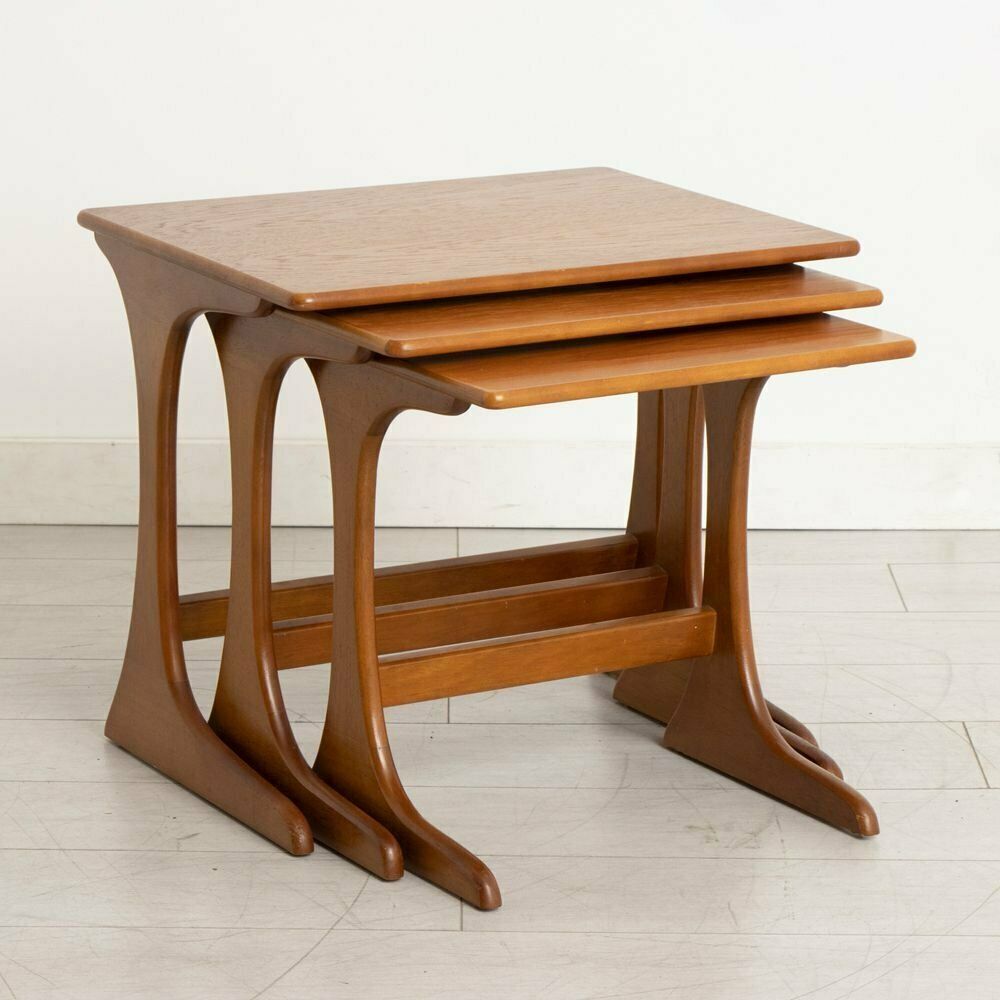 Midcentury Nest Of Tables In Teak C.1960