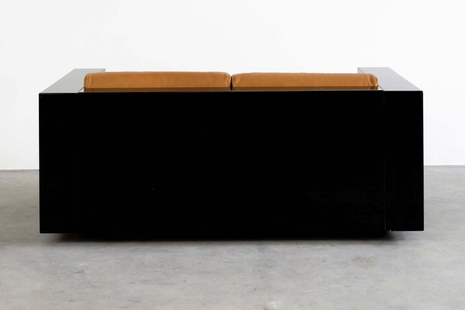 Furniture Massimo & Lella Vignelli Black Saratoga Living Room Set By Poltronova 1960s photo