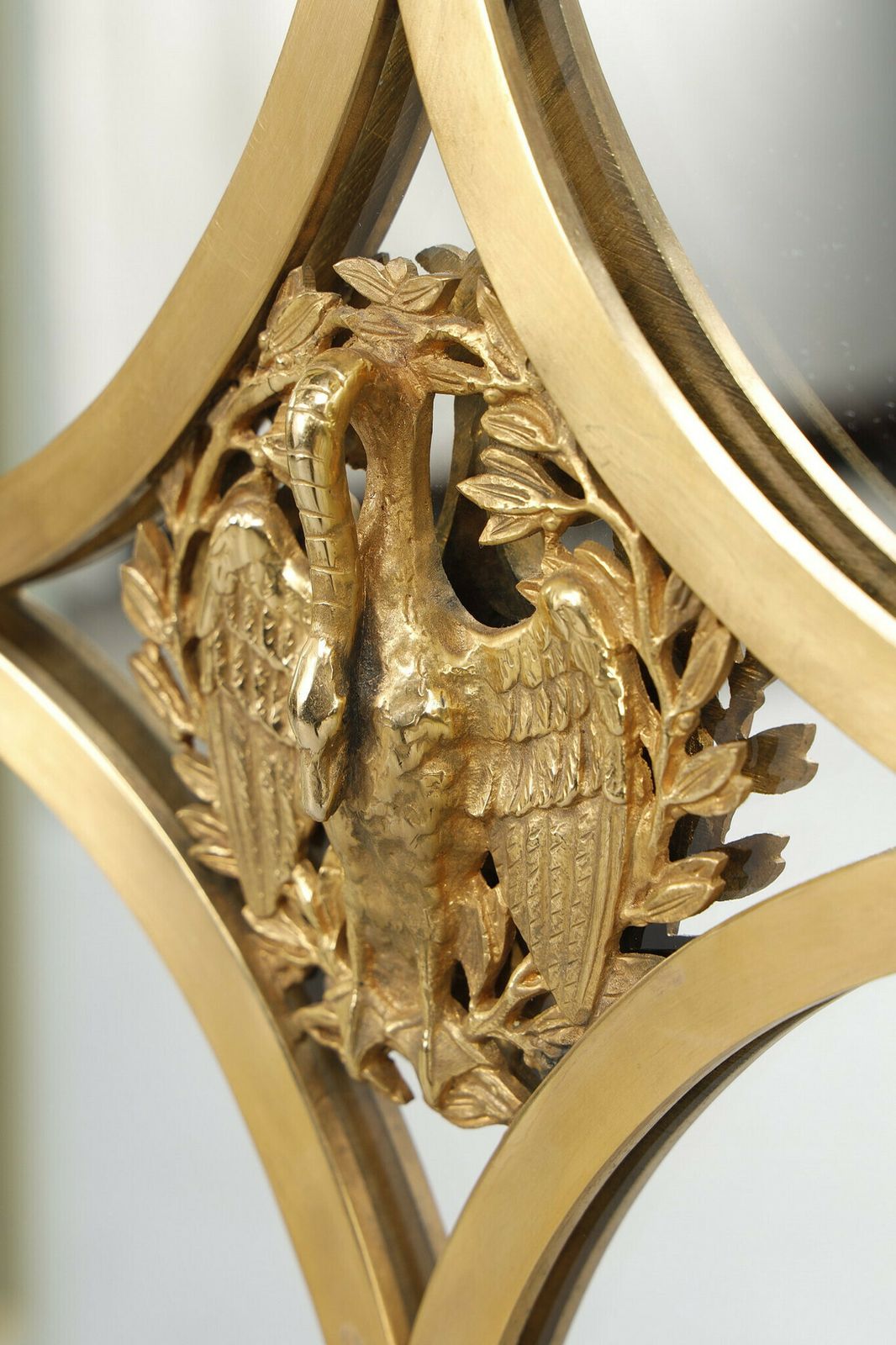 photo buy Mirror Screen In Lacquered Wood With Gilt Bronze Frame