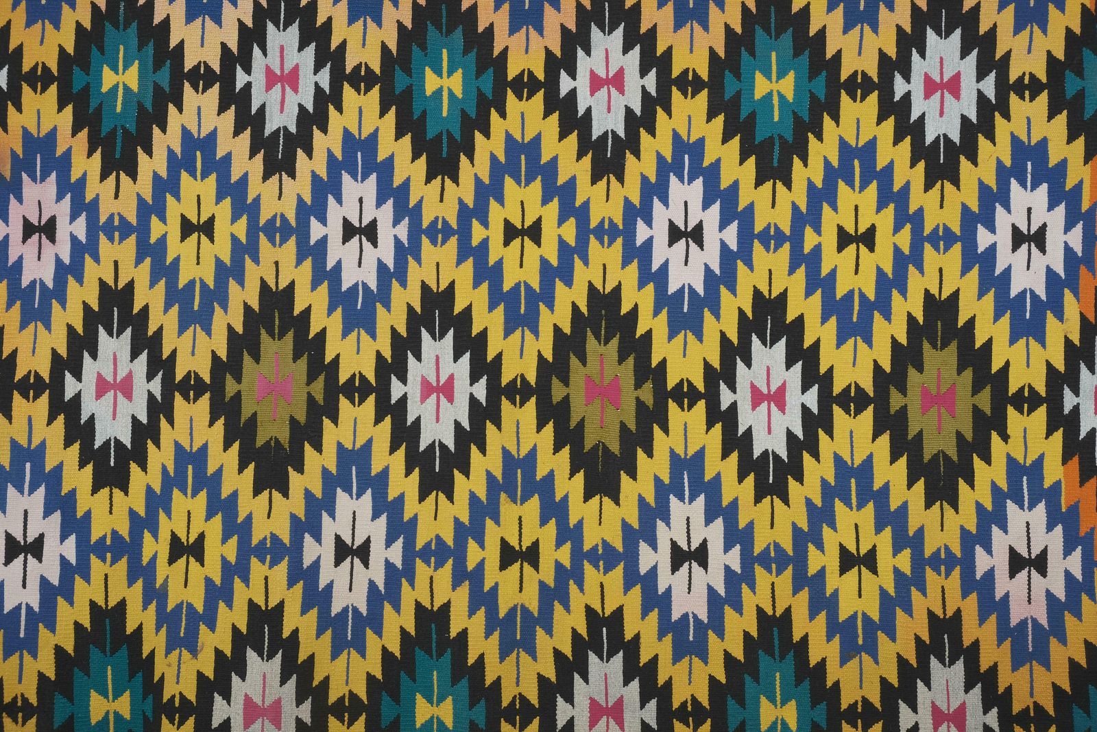 Vintage Diamond Pattern Turkish Kilim Rug  198 X 283 Cm photo furniture