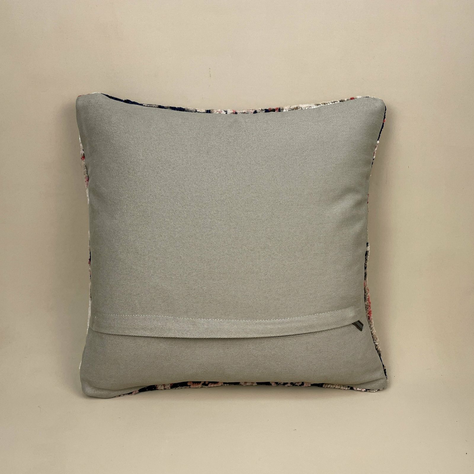 Antique Kilim Cushion Pillow Feather Filled Handwoven Beige Pink Blue photo 55.0