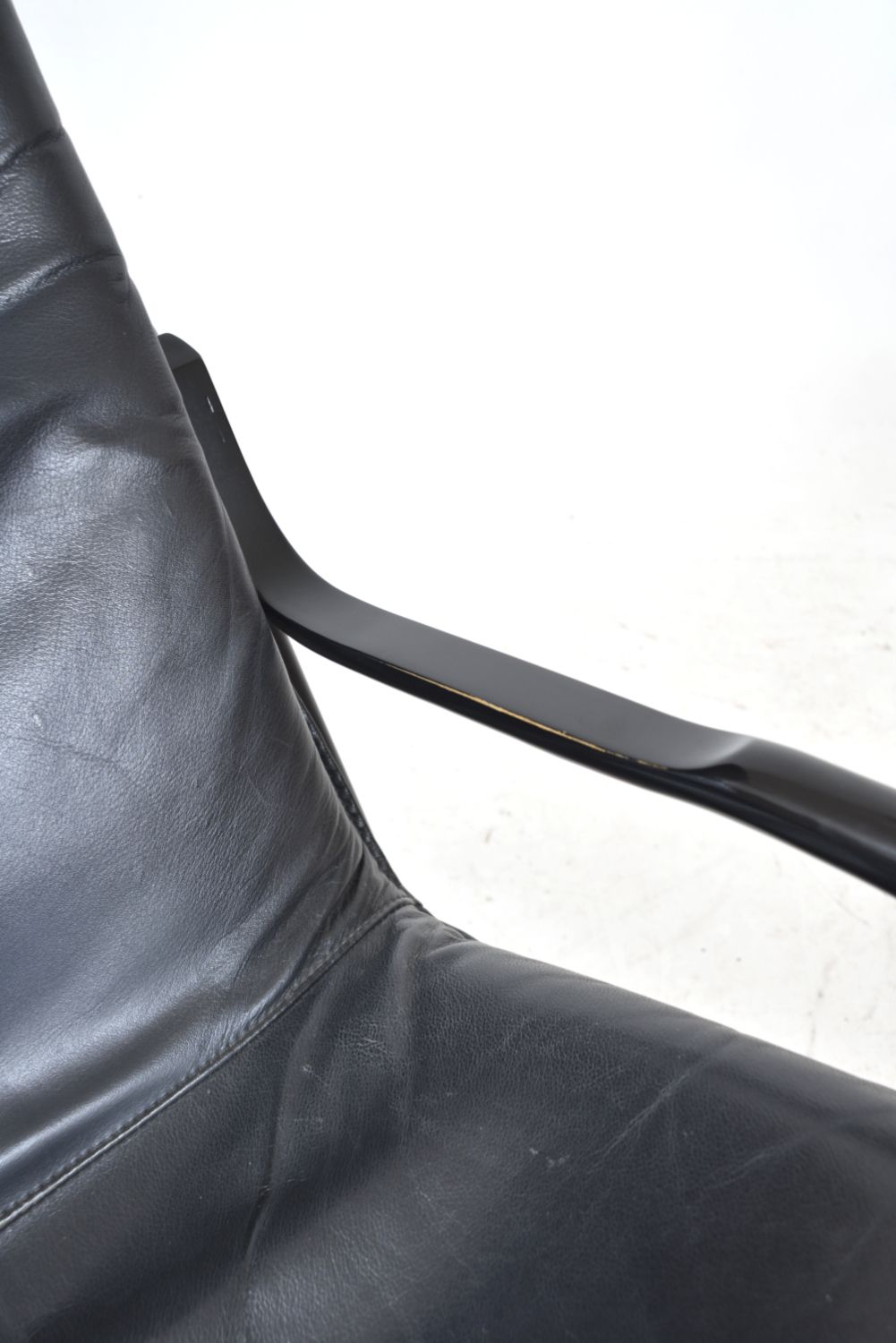 photo furniture 1970s Paul Tuttle Nonna Rocking Chair For Strässle International, Switzerland Rocker Chrome Leather