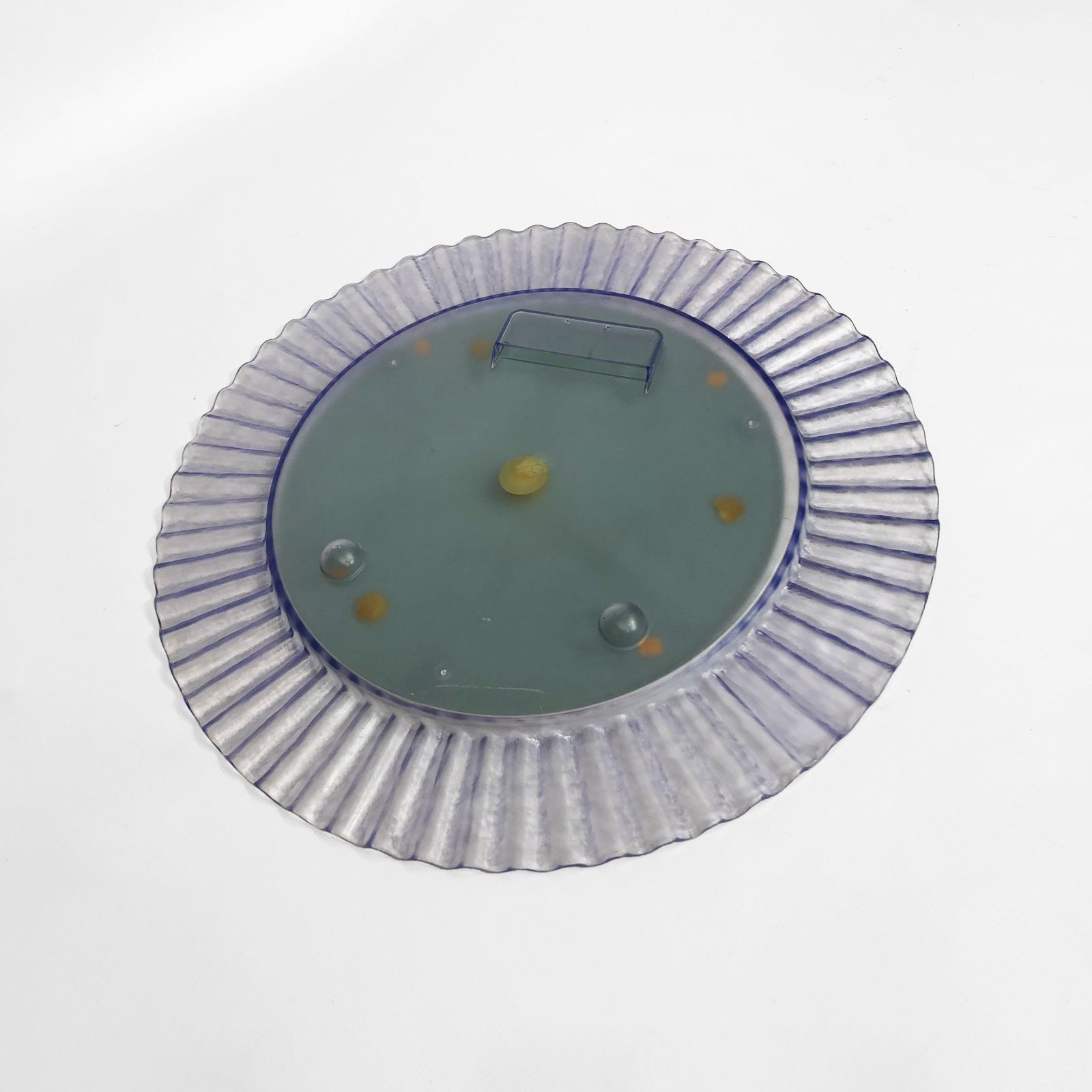 Acrylic Ice Wave Round Wall Mirror Italian 1970s Post Modern 1980s Bathroom photo 980.0