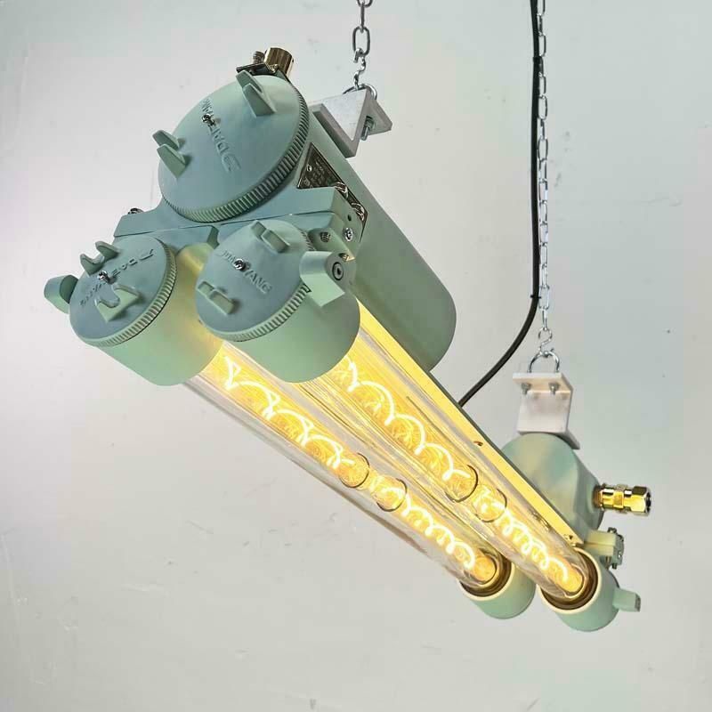 Lighting Vintage Industrial Flameproof Edison Tube Light   Aquamarine Green photo