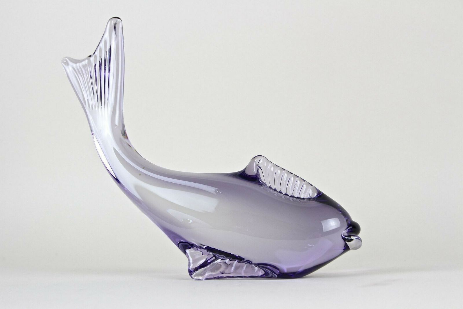 photo vinterior Contemporary Purple Murano Glass Fish, Italy Circa 1970