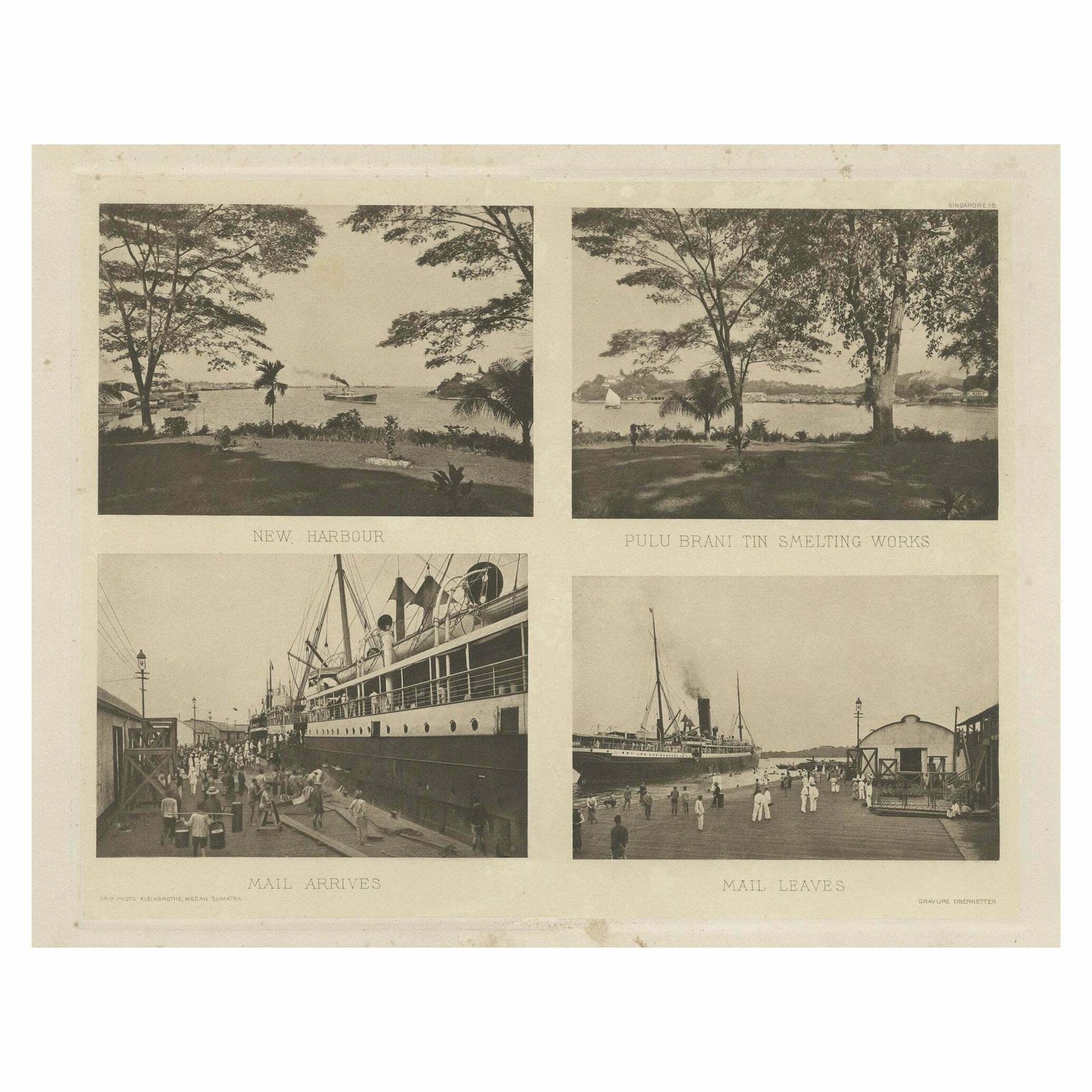 Rare Harbour Views Of Colonial Singapore, 1907
