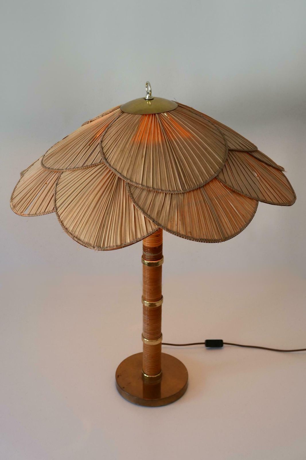 Xl Mid Century Modern Uchiwa Table Lamp Or Floor Light By Miranda Ab Sweden photo 5888.0