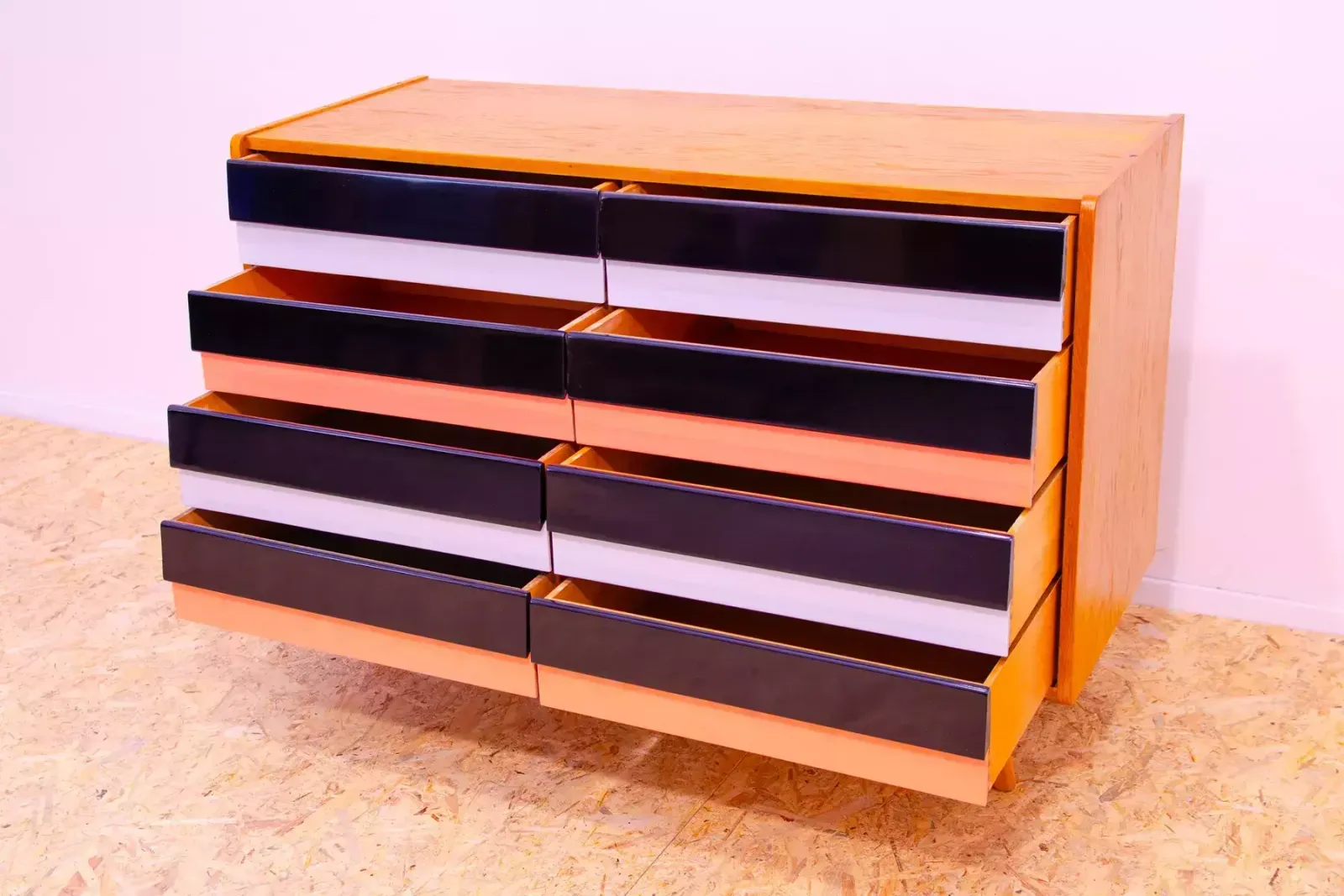 Mid Century Chest Of Drawers U 458 By Jiri Jiroutek, Czechoslovakia, 1960´S photo vintage