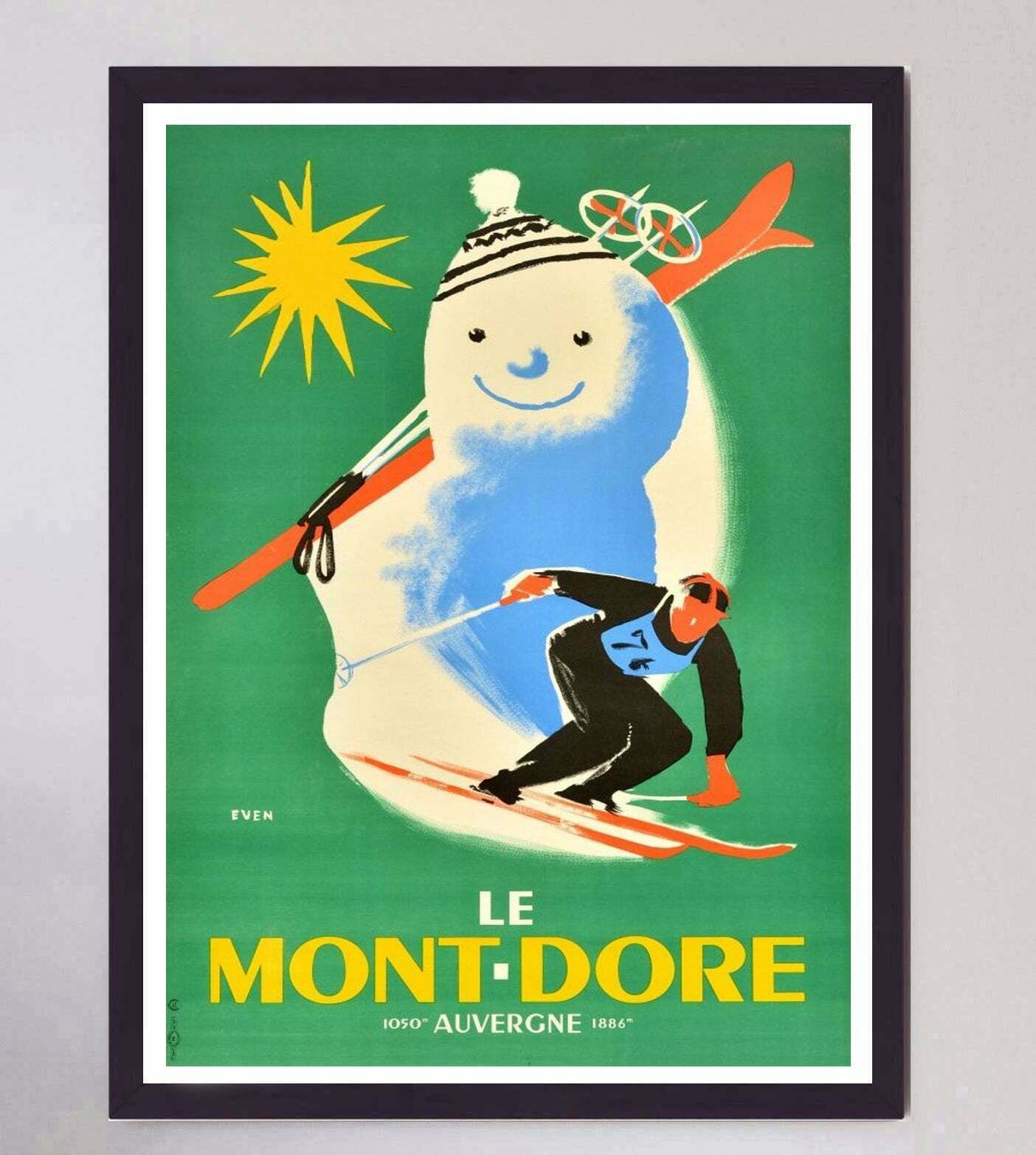 Mont Dore Auvergne Original Vintage Poster photo furniture