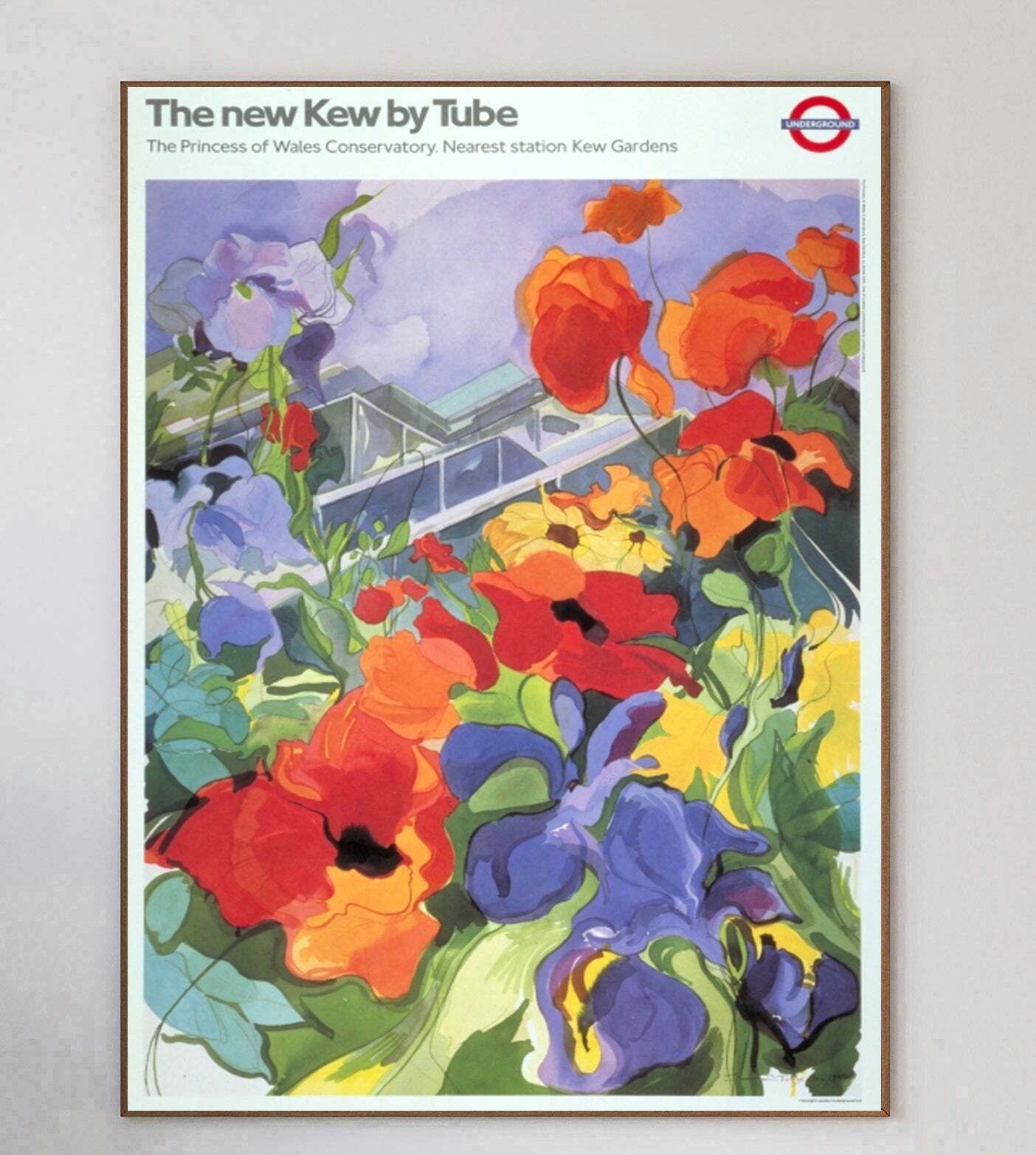 Tfl   The New Kew By Tube Original Vintage Poster photo 406.0