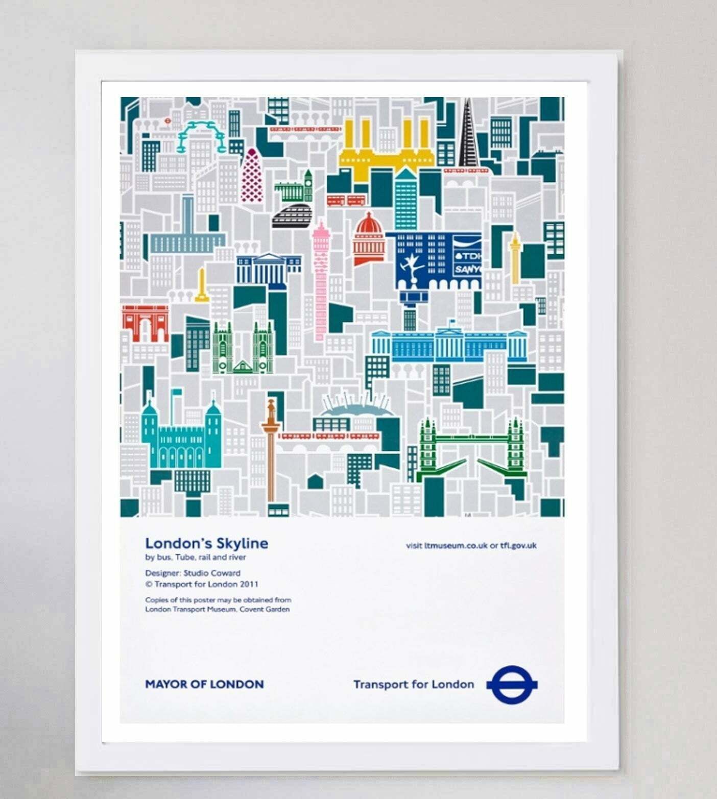 Tfl   London's Skyline Original Vintage Poster photo for sale