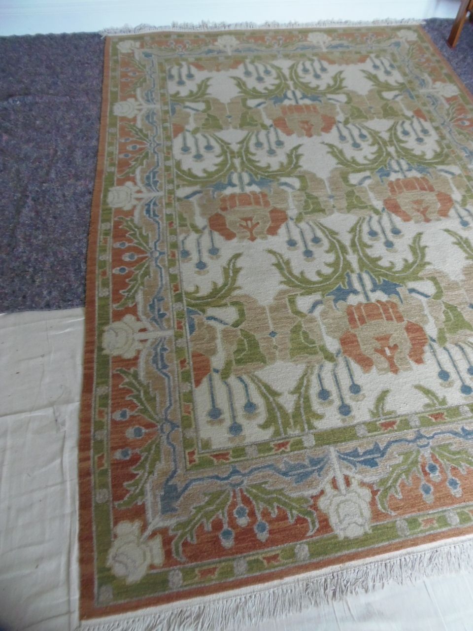 C.F.A. Voysey Carpet ., 1970s, Vintage photo Textiles