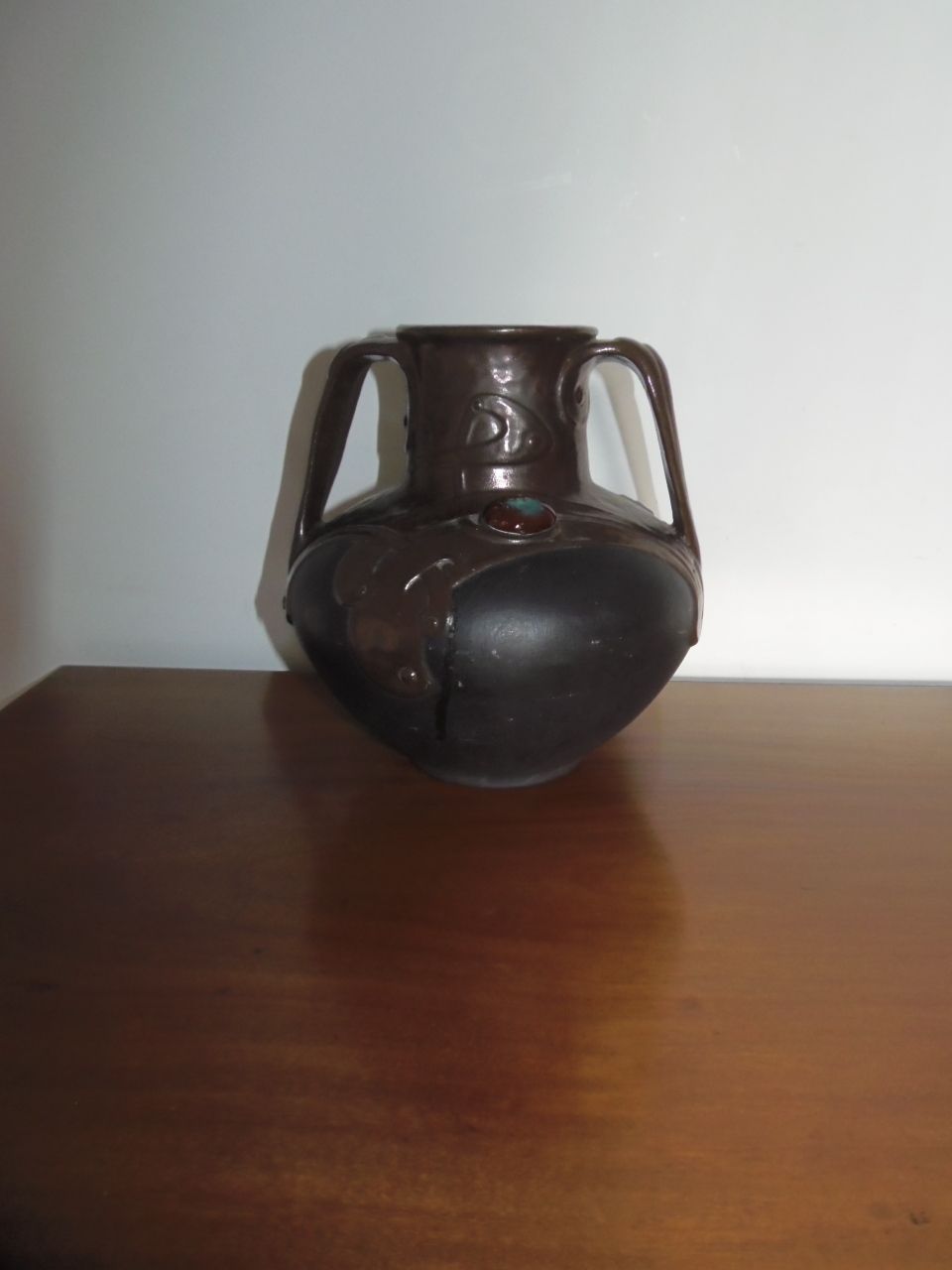 Arts And Crafts Jewelled Vase . photo buy