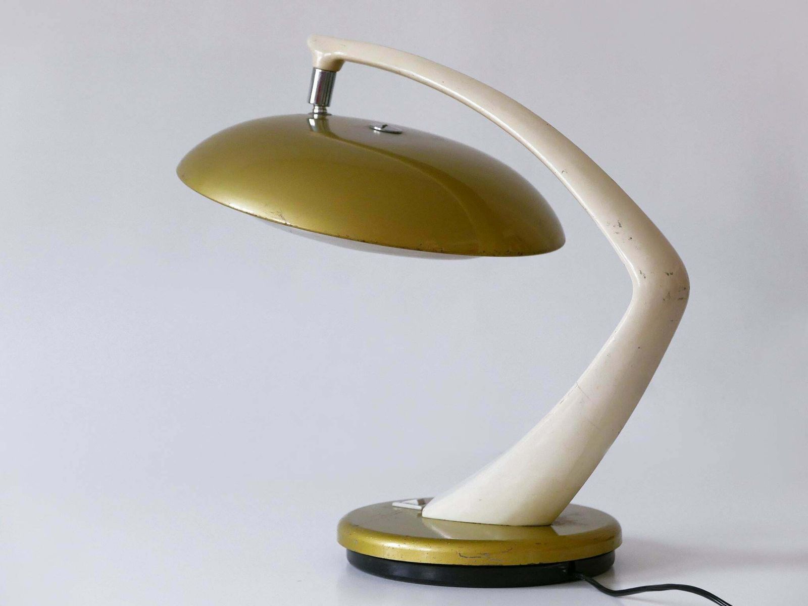 Mid Century Modern Desk Light Or Table Lamp 'Boomerang 64' By Fase Spain 1960s photo vinterior