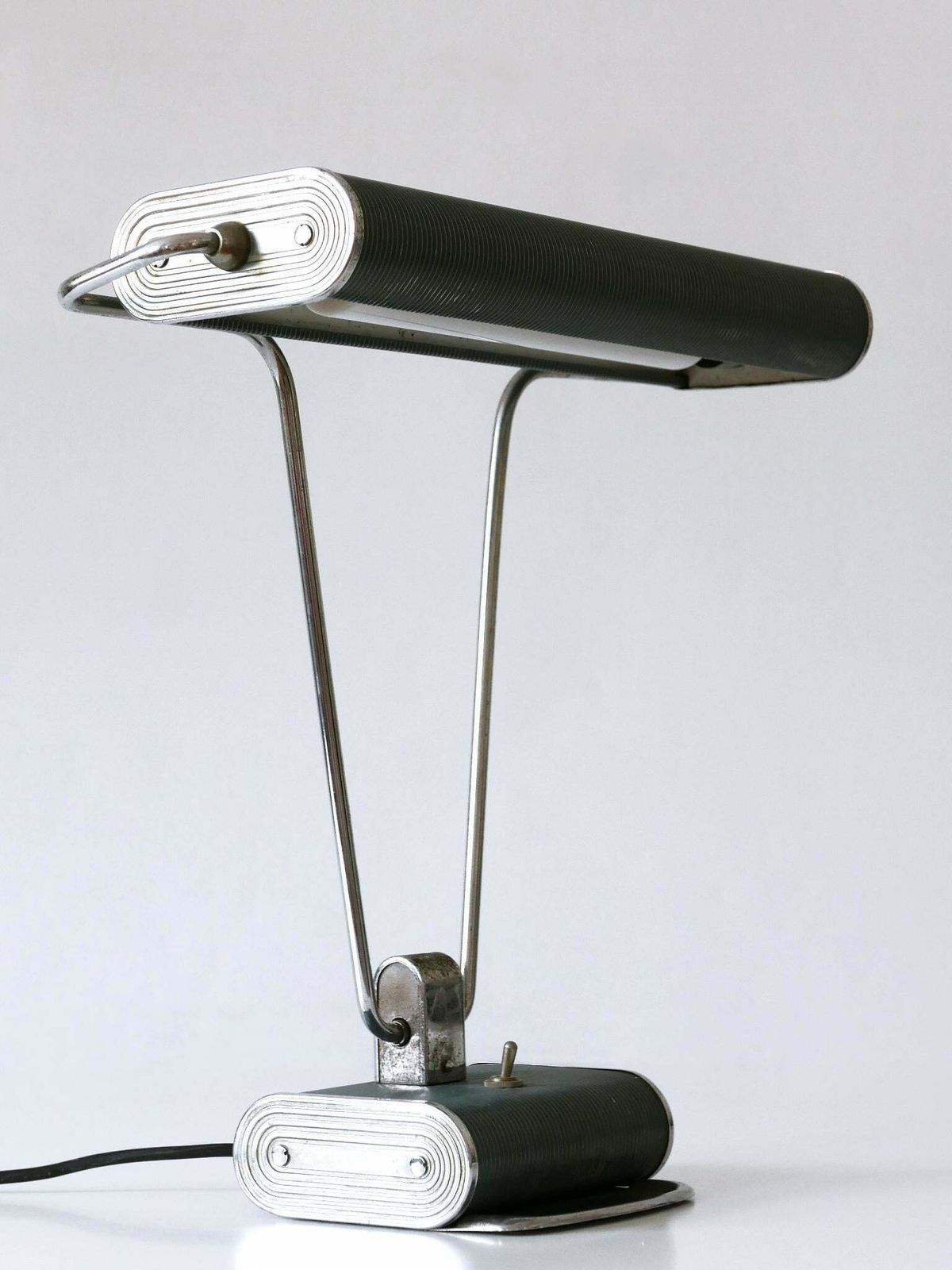1963.0 Art Deco Table Lamp Or Desk Light 'No 71' By André Mounique For Jumo 1930s photo