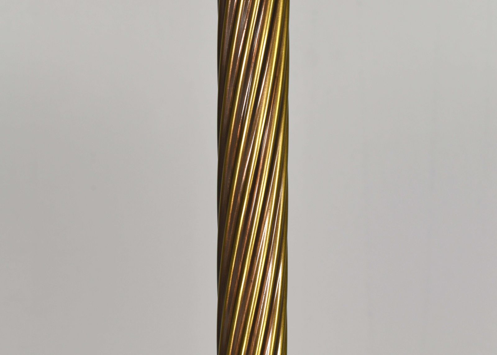 Relco Milano Turned Brass And Opaline Glass Floor Lamp, Italy   Circa 1970 photo 1569.0