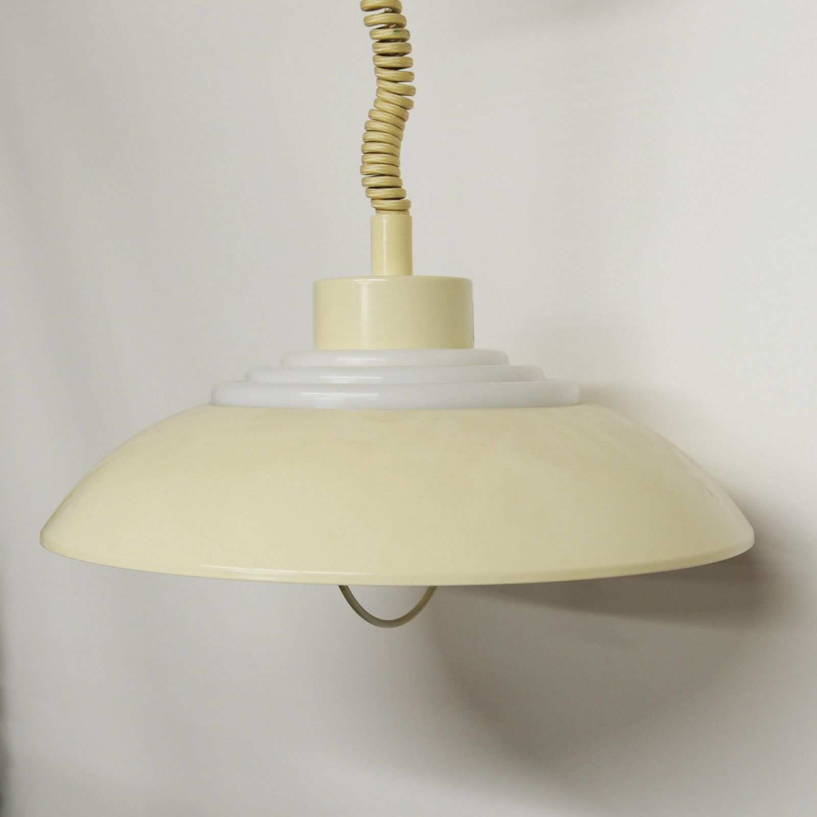 Vintage Italian Pendant Lamp By Brevettato, 1970s photo furniture