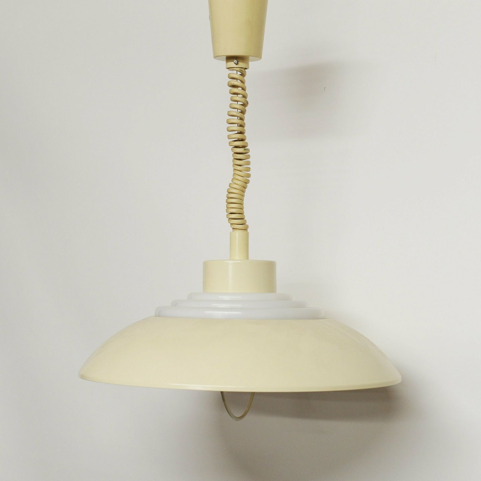Vintage Italian Pendant Lamp By Brevettato, 1970s photo buy