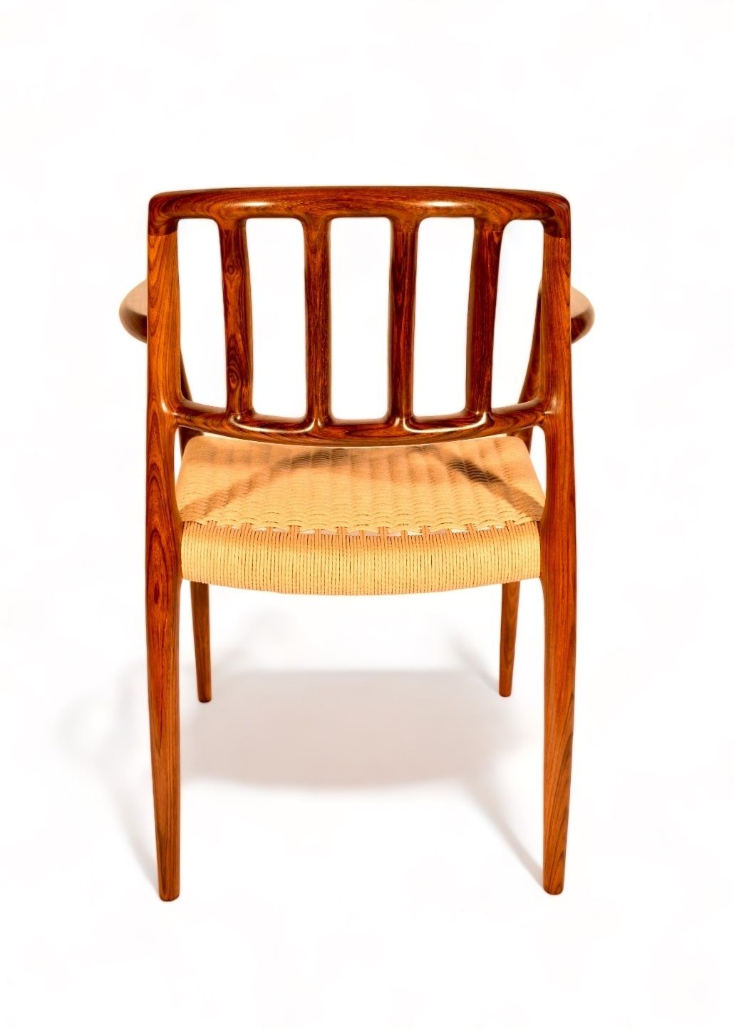Niels Otto Moller Model 66 Rosewood And Danish Cord Armchair, Denmark, 1974 photo vinterior