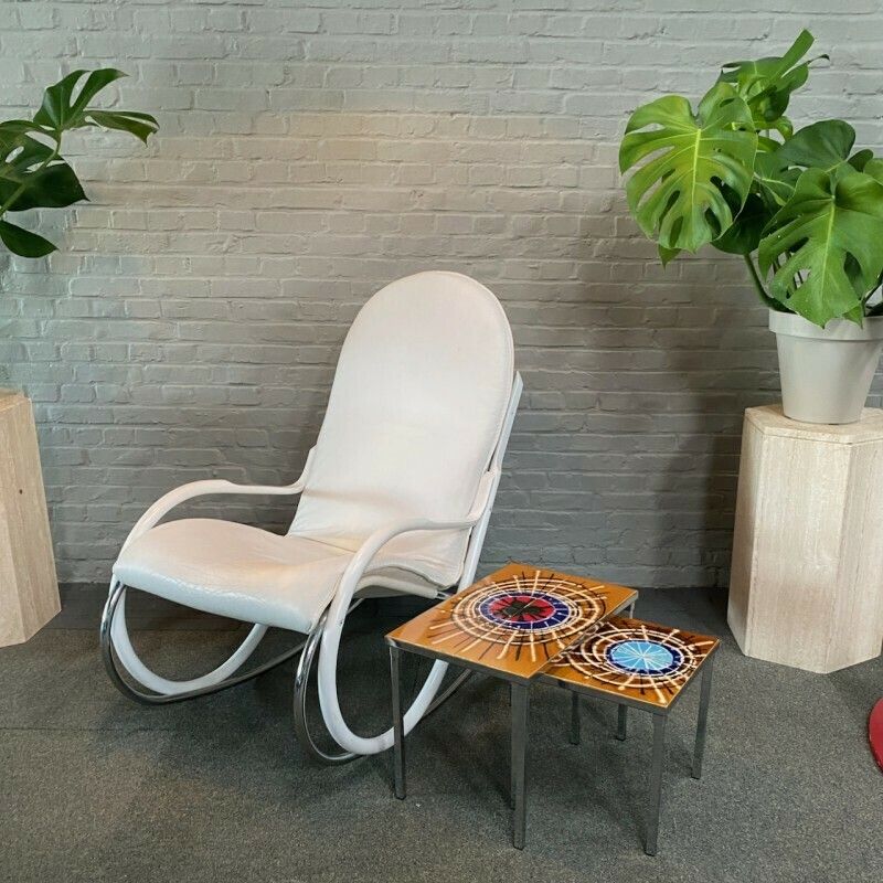 'Nonna' Rocking Chair By Paul Tuttle For Strässle Int. (Wk Wohnen)  1970's