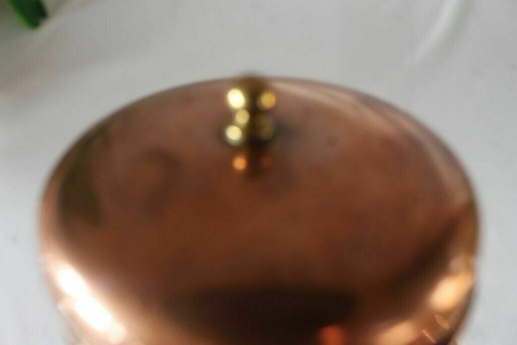 photo vintage Large French Vintage Hammered Kettle Pot Flower Pot Of Paris Number 10 Stamped
