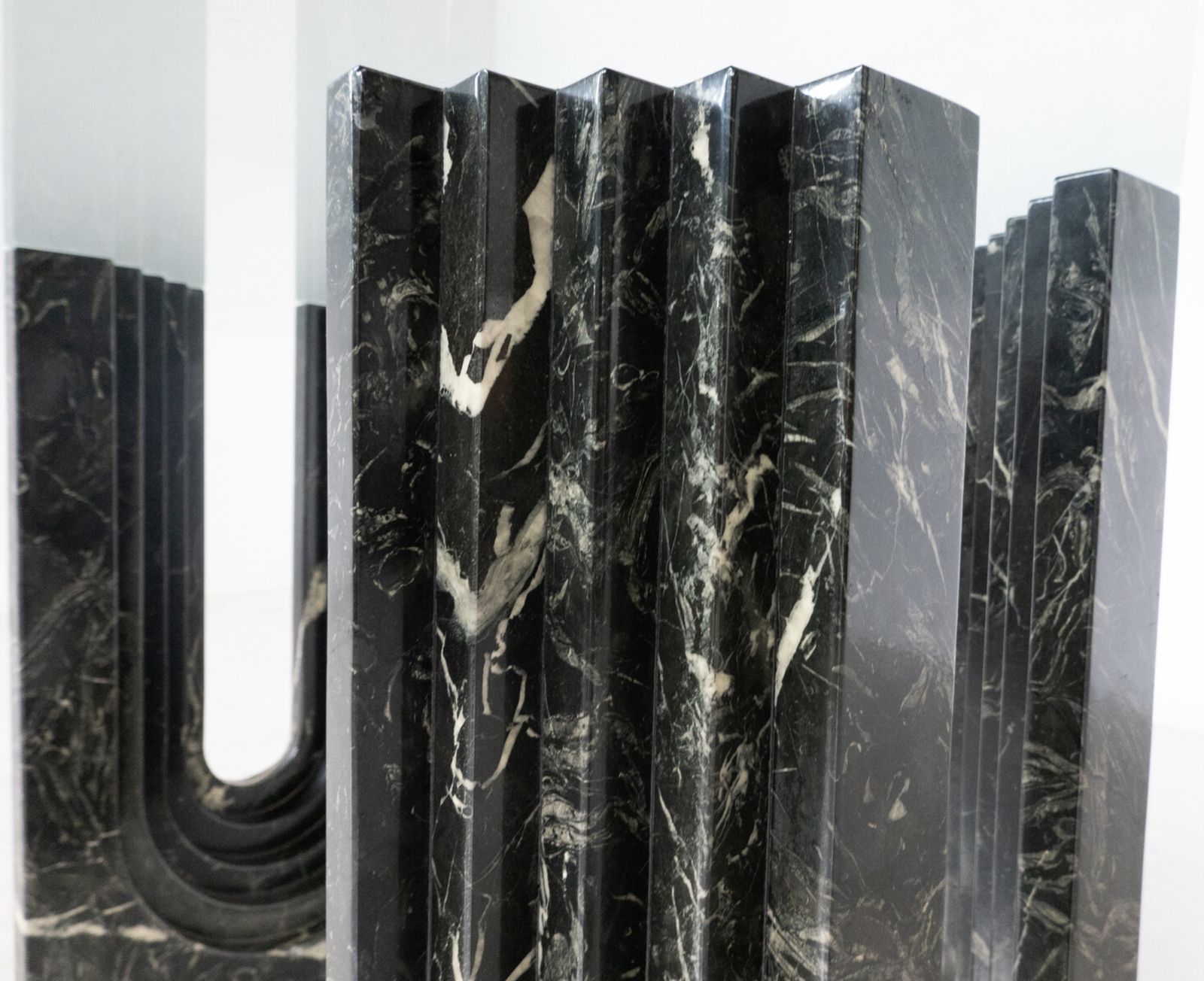Mid Century Modern Dining Table By Carlo Scarpa, Marble And Glass, Italy, 1960s photo buy
