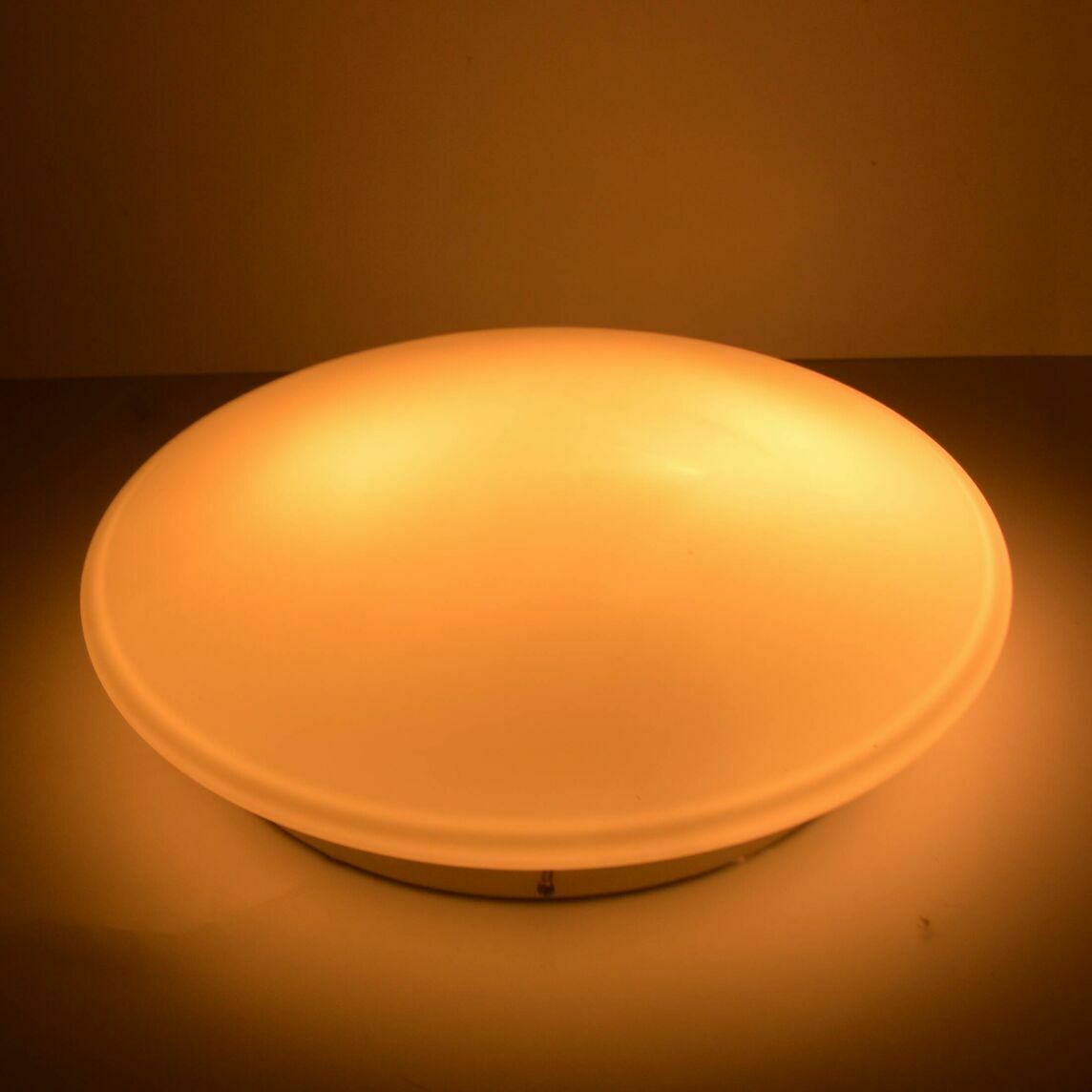 Great White, Glass Ceiling Lamp, Penko Pieńsk, Poland In The 1970s. photo buy