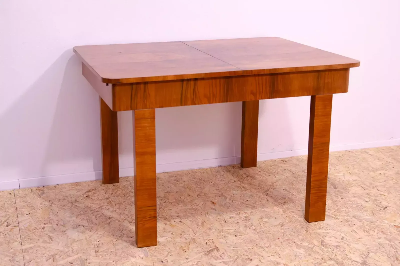 Walnut Adjustable Dining Table, 1930´S, Czechoslovakia