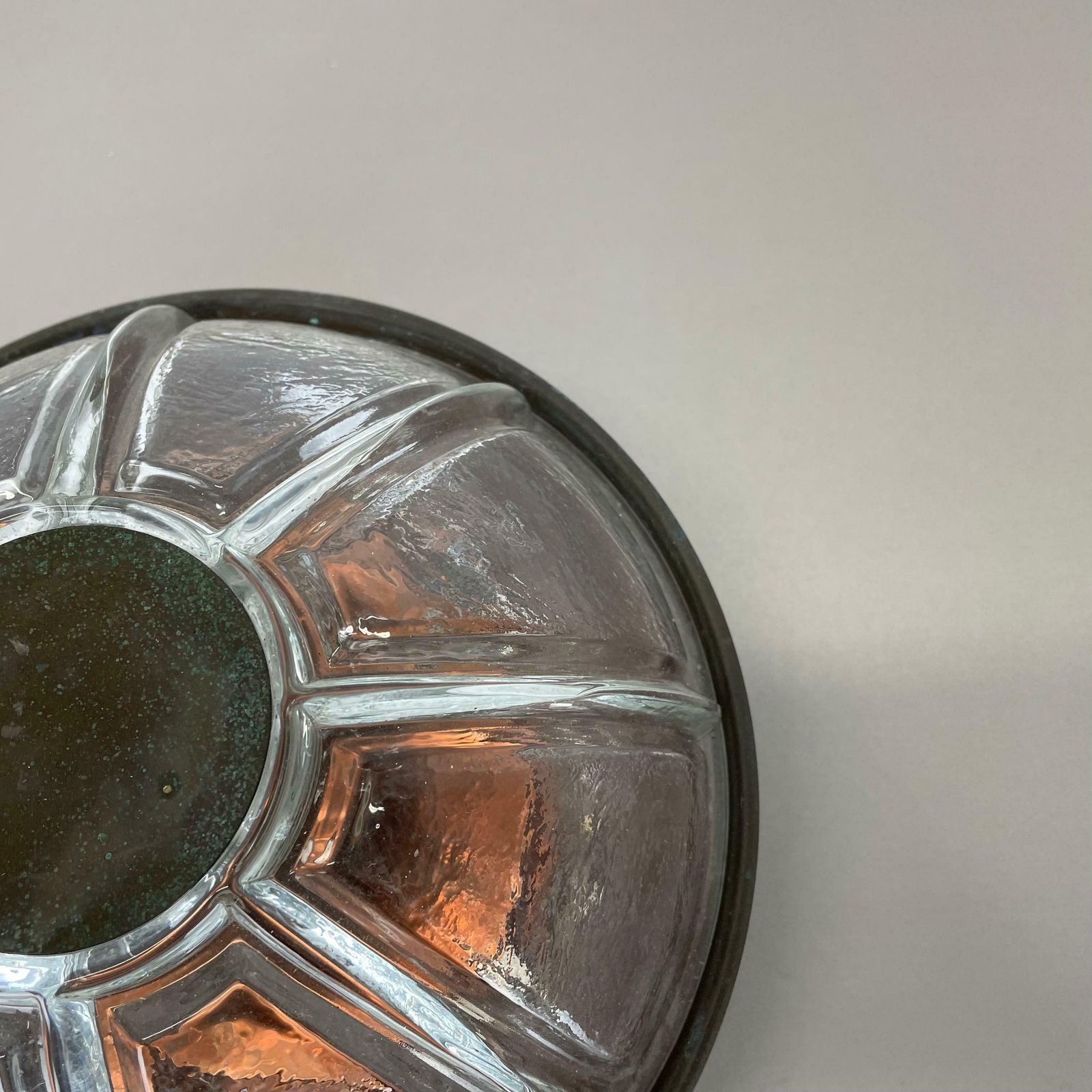 photo furniture Unique Brutalist Boom Copper And Glass Wall Light By Bega Lights, Germany, 1980s