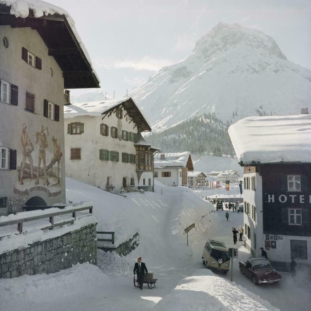 Hotel Krone, Lech By Slim Aarons