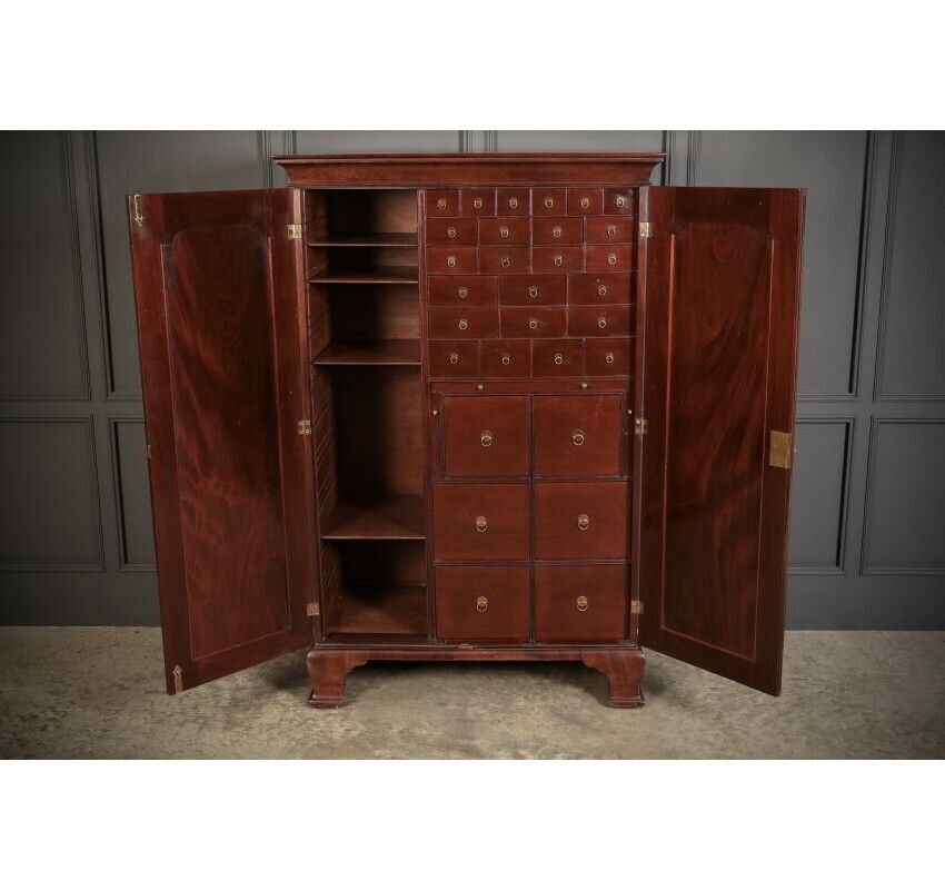 Rare George III Mahogany Apothecary Cabinet photo furniture