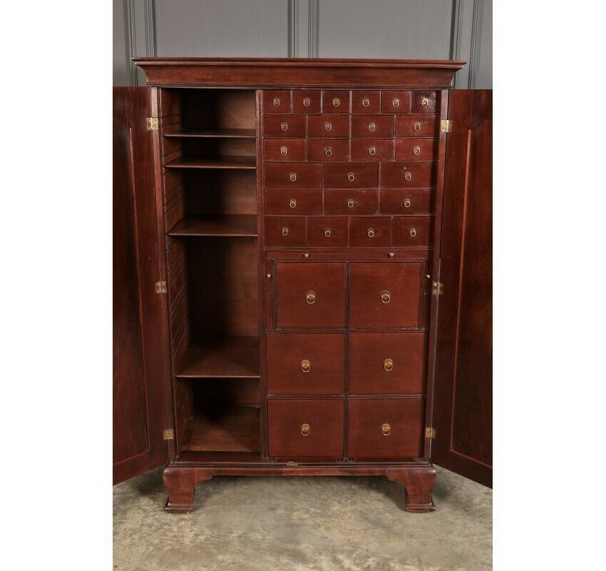 Rare George III Mahogany Apothecary Cabinet photo Furniture