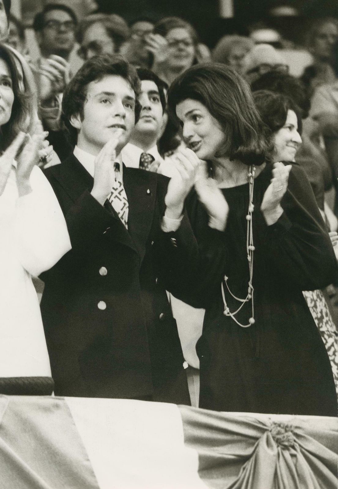 Nik Wheeler Jackie Kennedy With Family, Black And White Photography, Ca. 1970s
