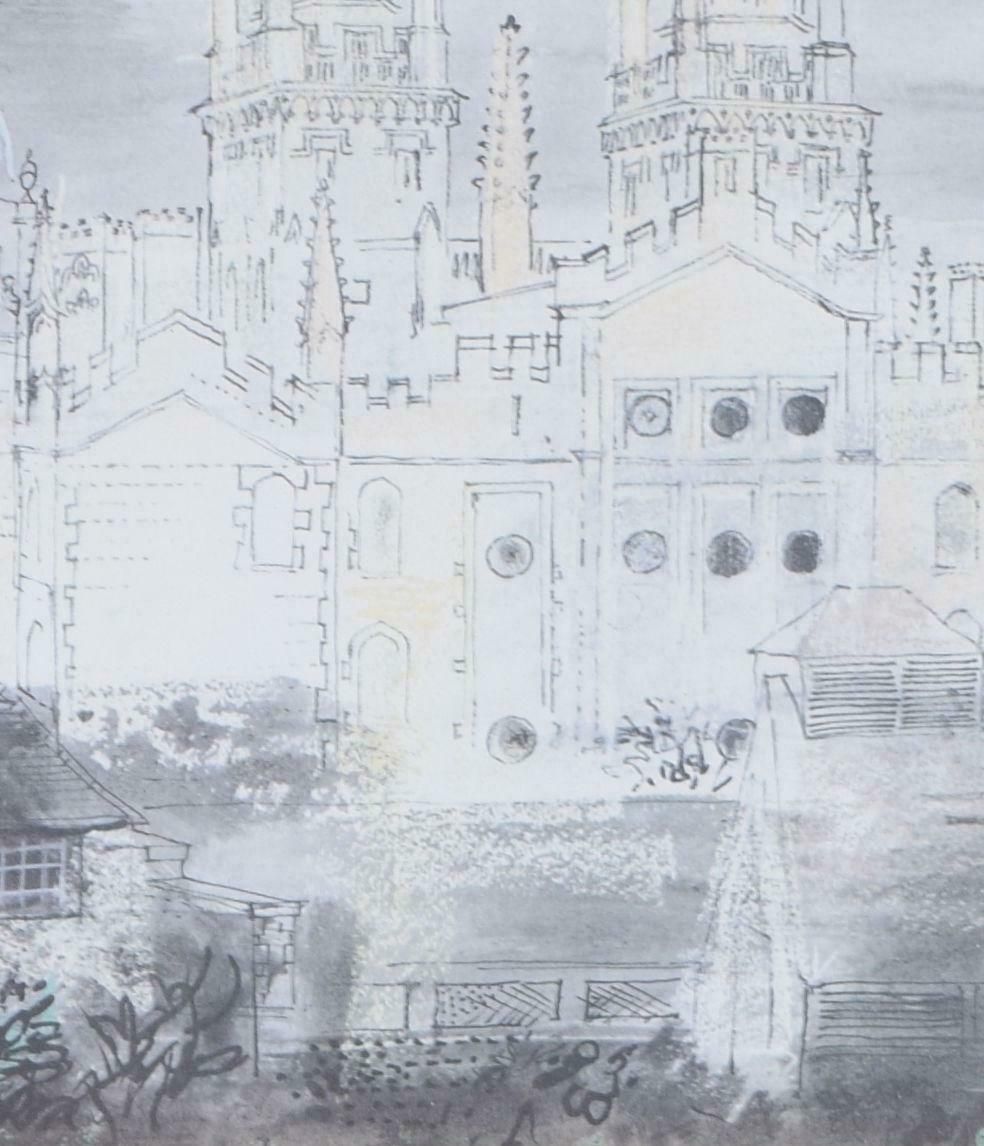 John Piper Ch All Souls (View From Queen's College, Oxford) John Piper 1972 Lithograph 1972 photo 385.0