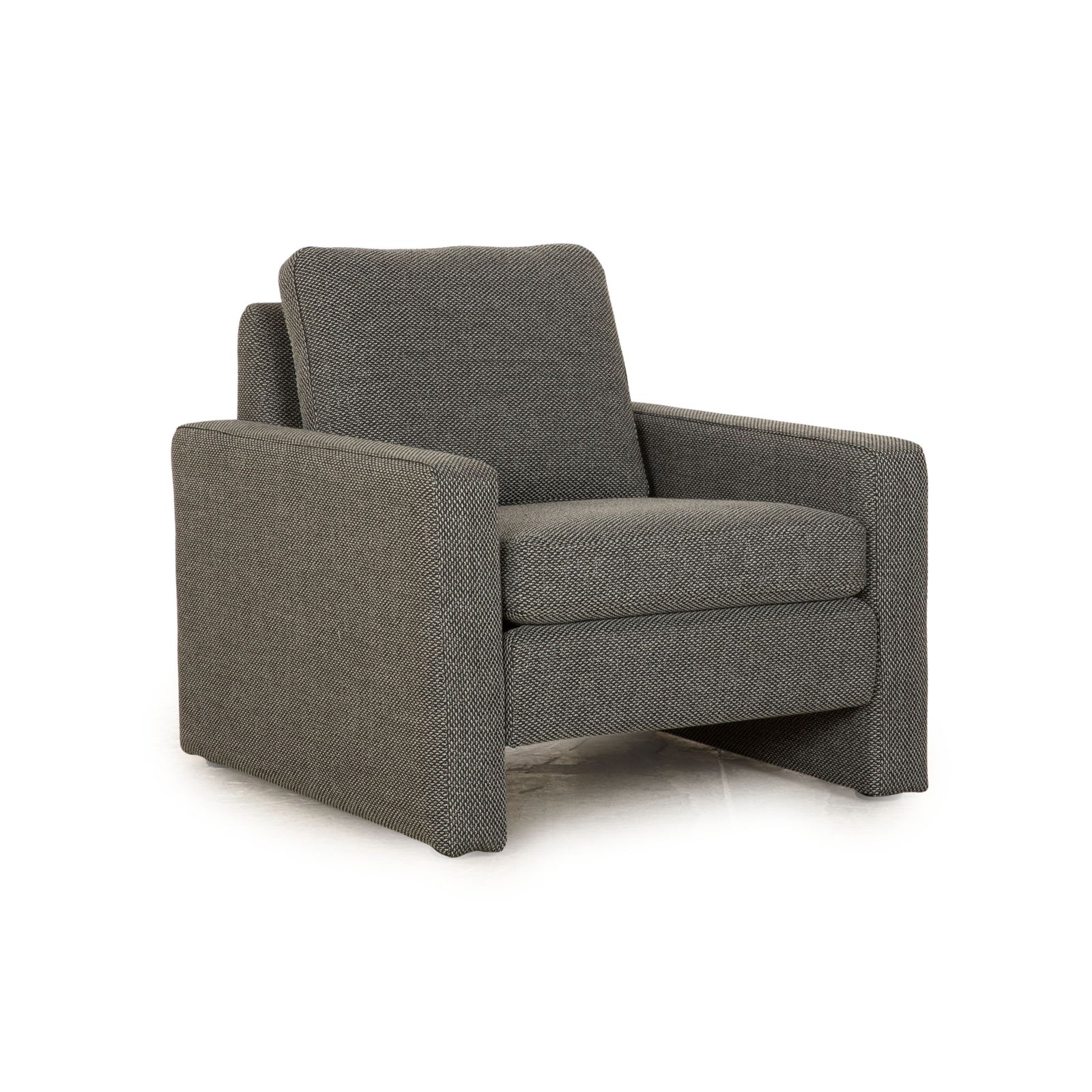Fauteuil Cor Conseta en tissu gris, nouveau revêtement