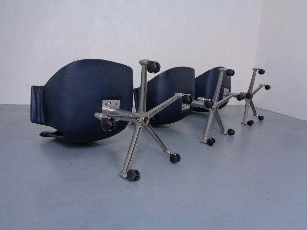 Modell 6727 Bird Chairs From Preben Fabricius & Jørgen Kastholm For Kill International, 1960s, Set Of 3 photo for sale