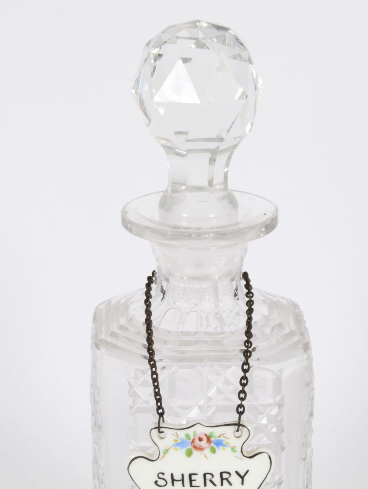 Vintage Group Of 3  Crystal Cut Decanters  20th C photo Home Decor