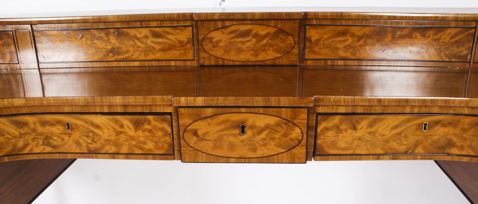 photo for sale Antique George III Scottish Flame Mahogany Sideboard 19th Century