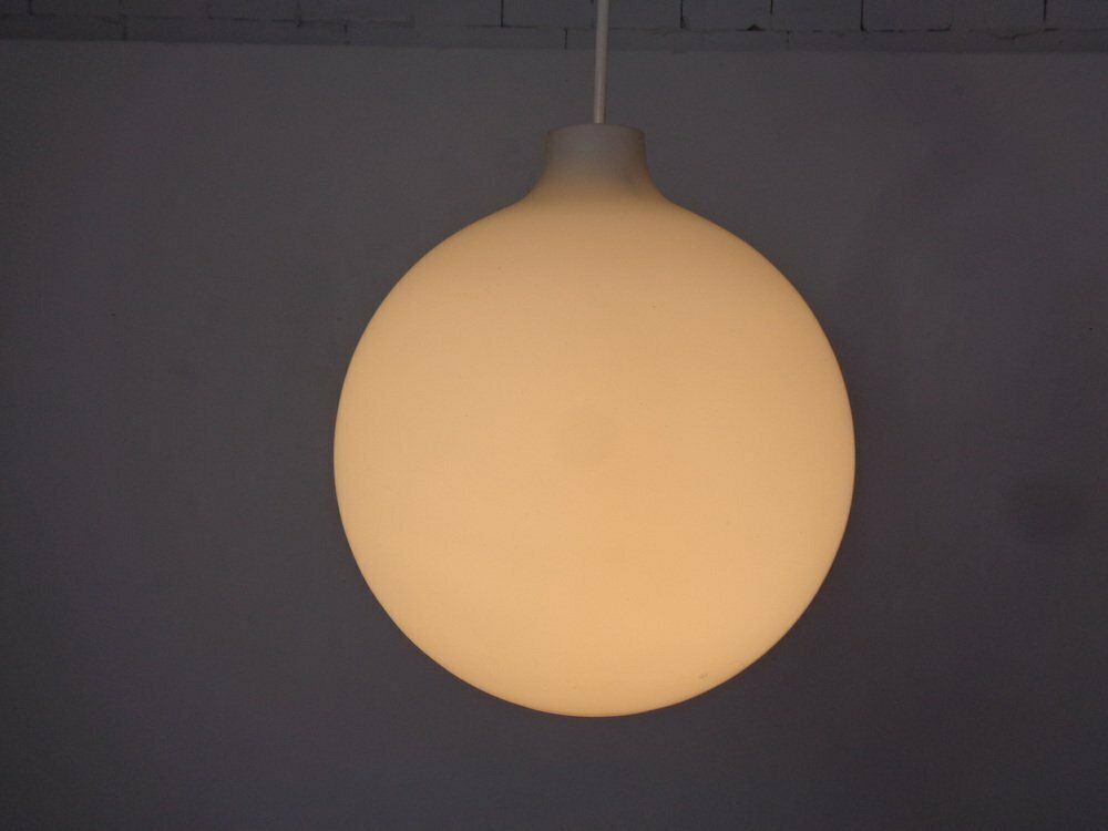 Opaline Glass Satellite Pendant Lamps By Vilhelm Wohlert For Louis Poulsen, 1960s, Set Of 2 photo vintage