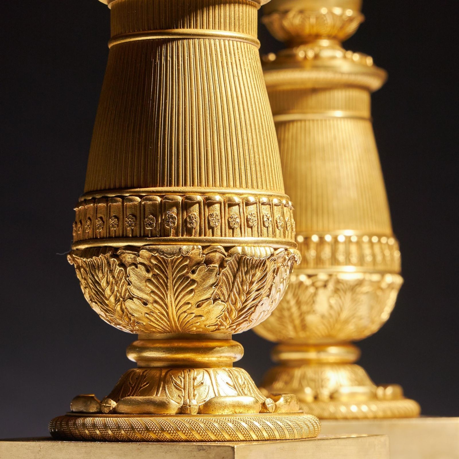 Exceptional Pair Of French Late Empire Gilt Bronze Candelabra Attributed To Pierre Philippe Thomire. photo 22500.0