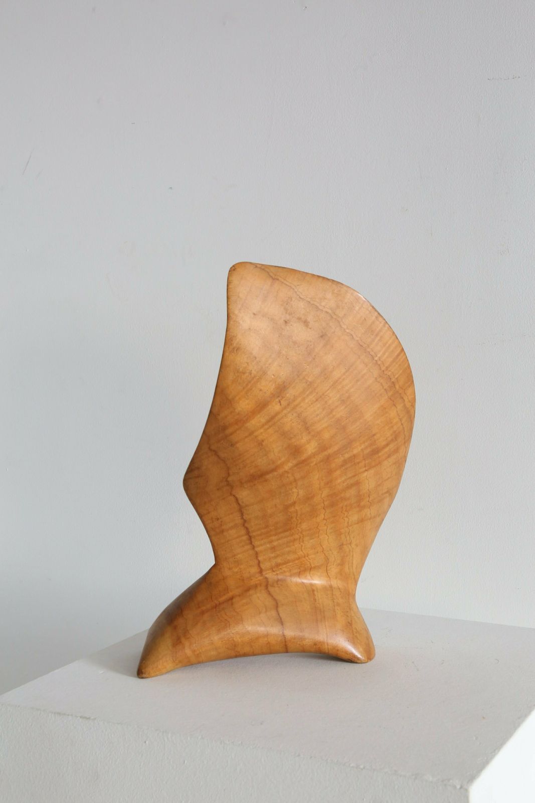 Hardwood Sculpture, 1960s, Vintage photo vinterior