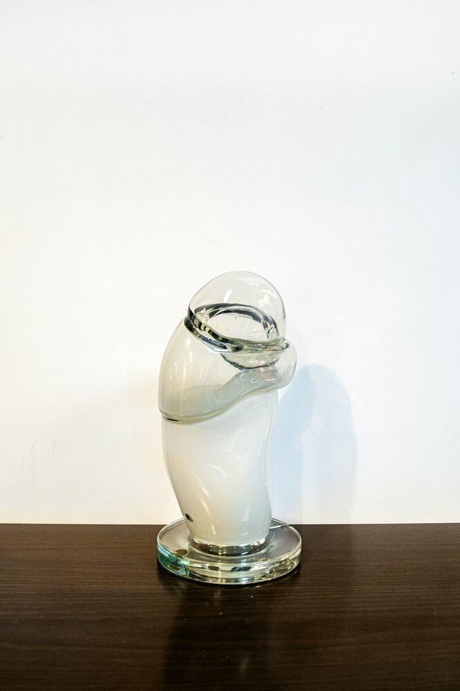 Glazen Sculpturale Tafellamp, Jaren 1960