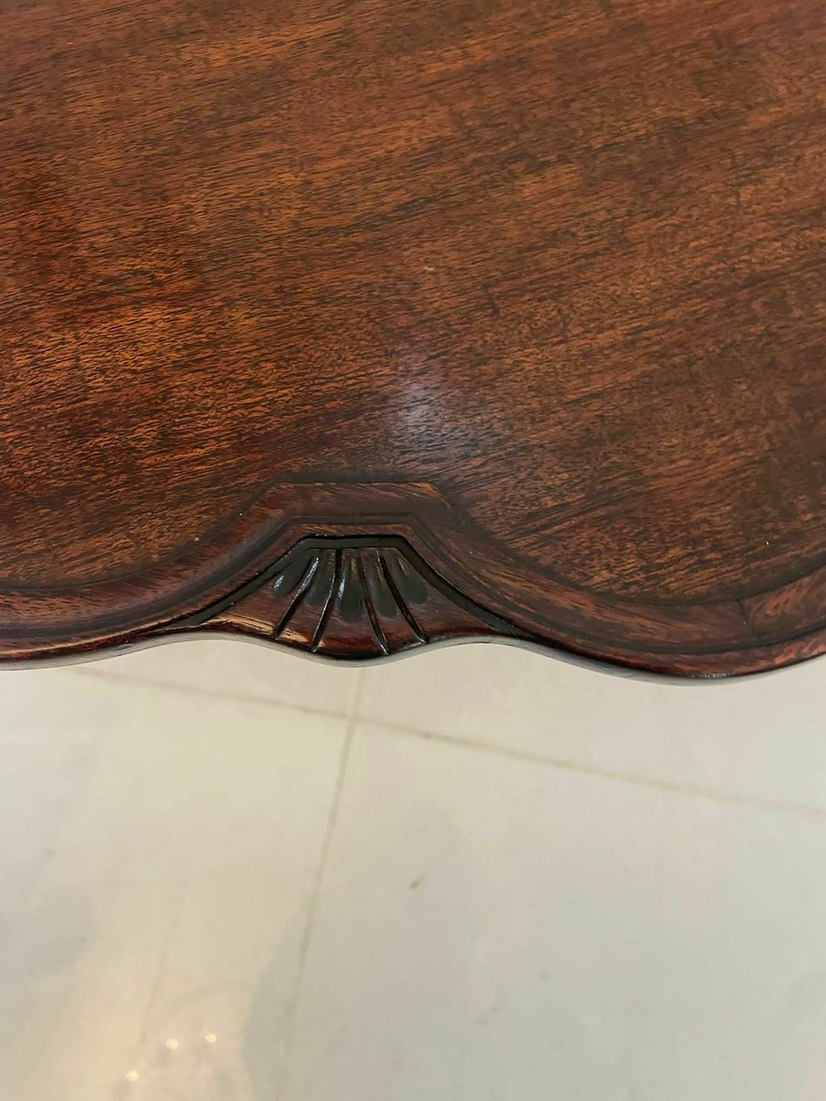 Antique Early 20th Century Quality Carved Mahogany Side Table photo buy