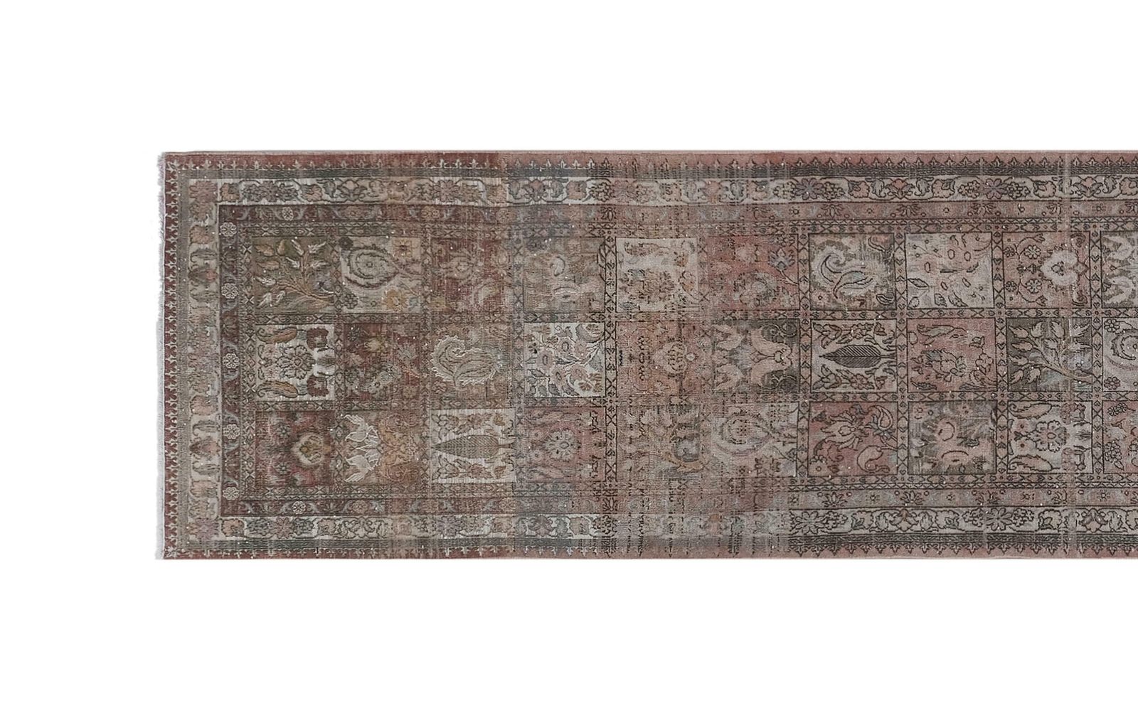 Vintage Anatolian Floral Runner Rug 82 X 380 Cm photo Textiles