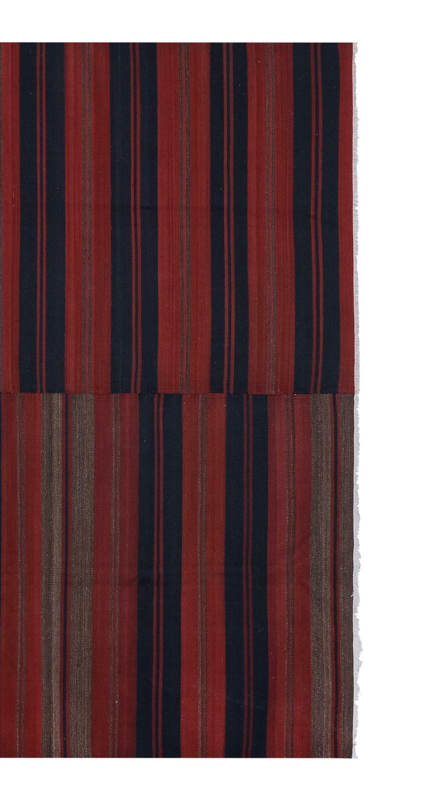 1960s Vintage Red Striped Kilim Rug  269 X 269 Cm photo Textiles