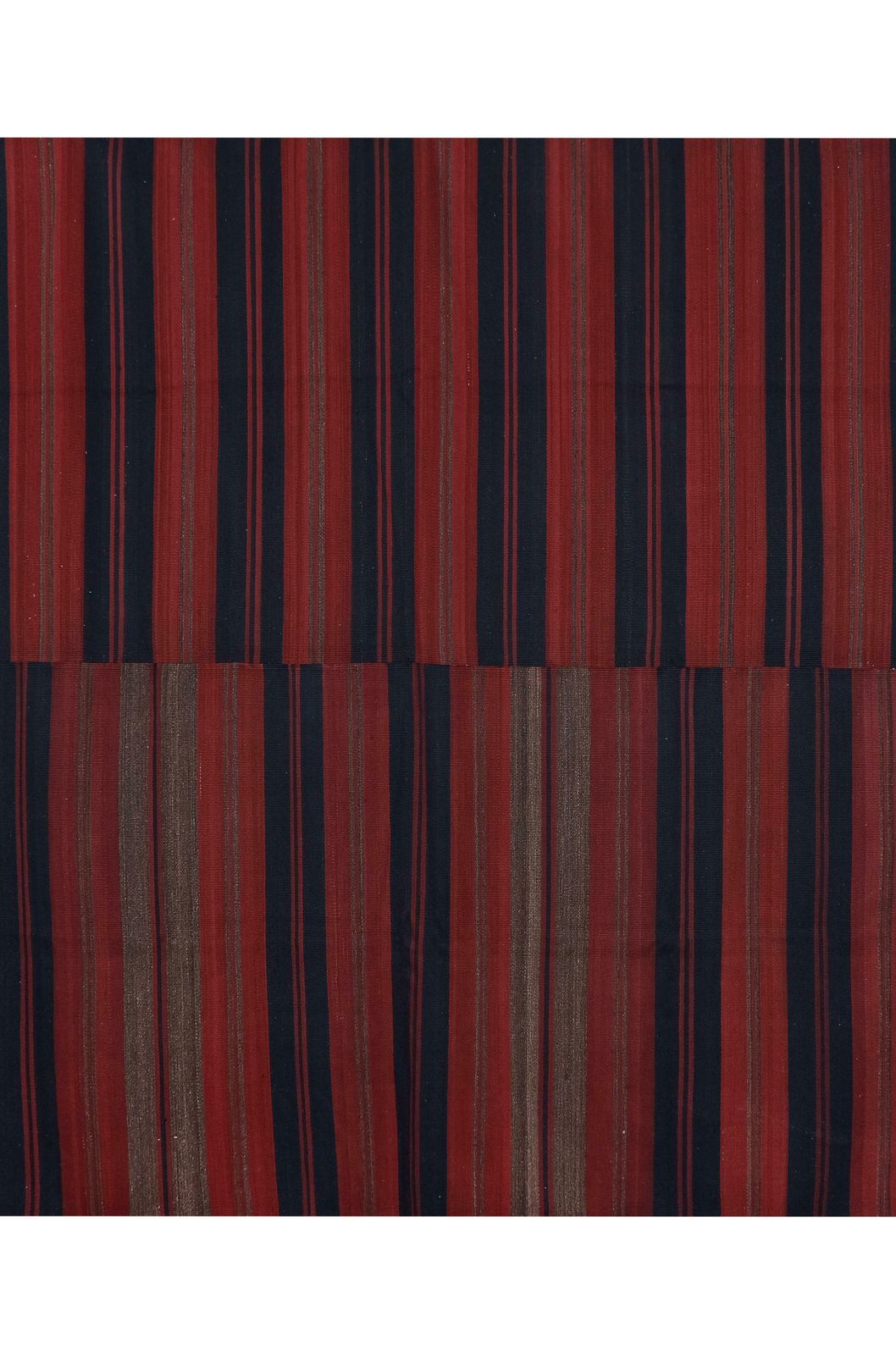 Vintage kilim vloerkleed met rode strepen, ca. jaren 1960, 269 x 269 cm photo vinterior
