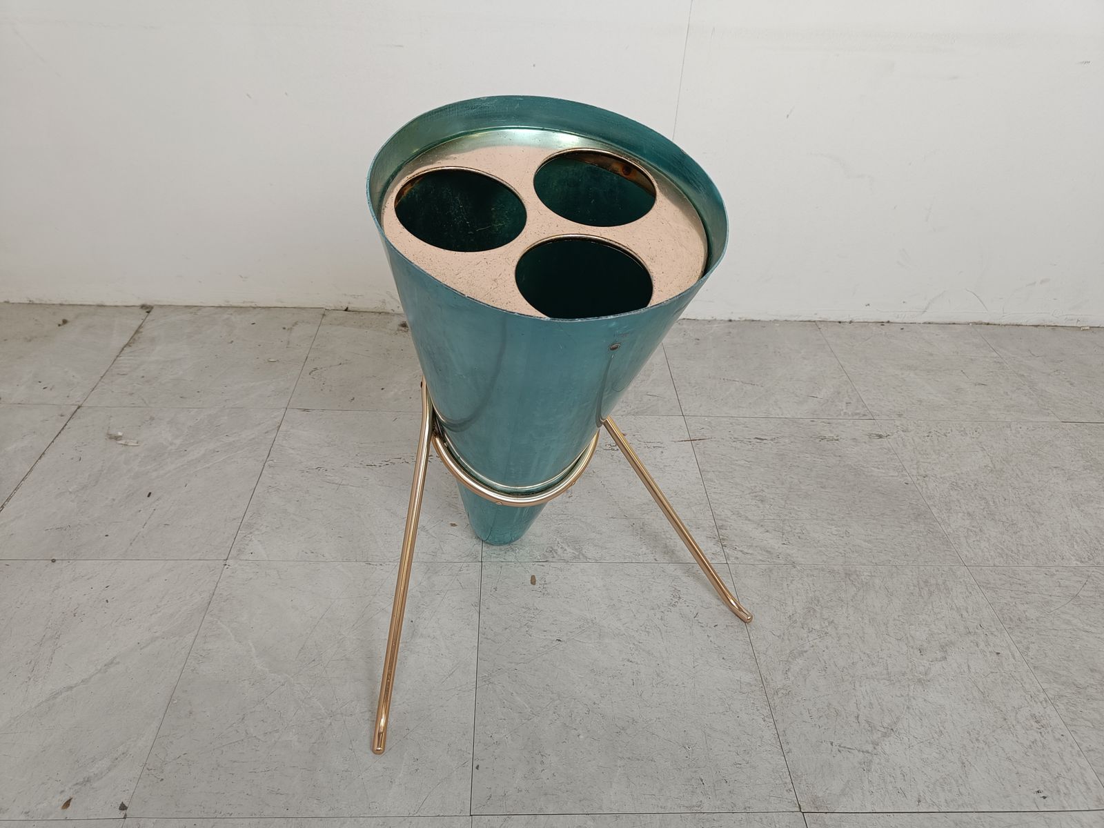 Ettore Sottsass Umbrella Holder For Rinnovel Italy 1950's photo vinterior
