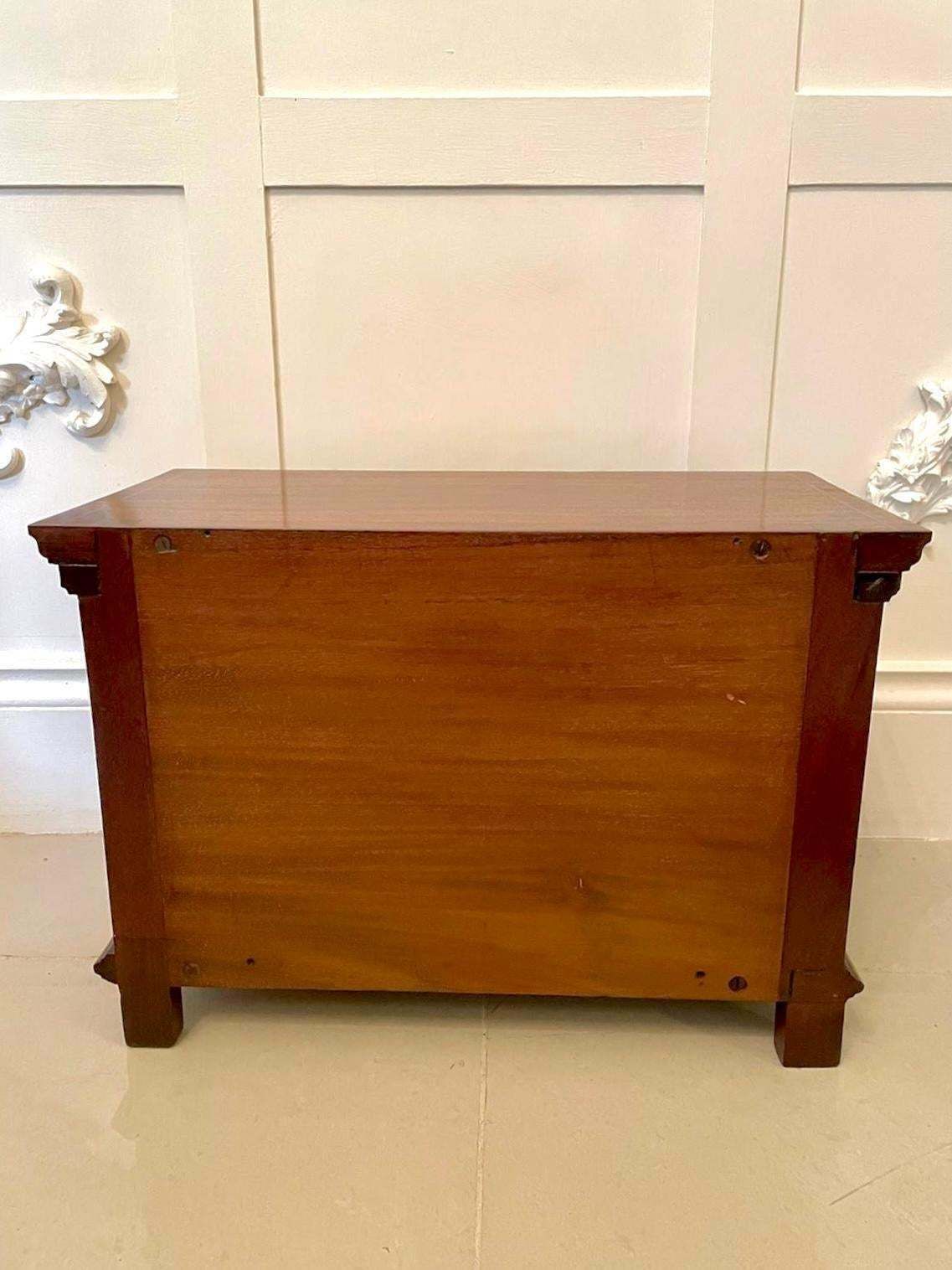 Quality Pair Of Antique Edwardian Inlaid Mahogany Chests photo vintage